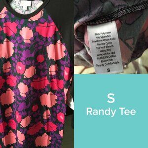 LuLaRoe Randy Tee Size S - NWT